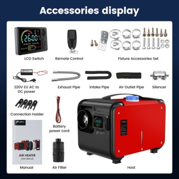 Тип стояночного обогревателя Webasto 12/24 В и 220 В, 5–8 кВт, дизельный, с ЖК-дисплеем