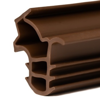 USZCZELKA DO DRZWI ZEWNĘTRZNYCH JASNA BRĄZOWA GRUBA 5 mb