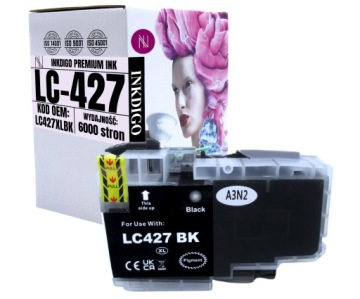 Černý Náhradní Inkoust LC 427 XL Pro Brother Mfc J6955dw J6959DW HL-J6010 Dw