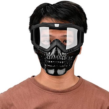 Motorradhelm Brille Motorrad Gesichtsmaske mit Brie