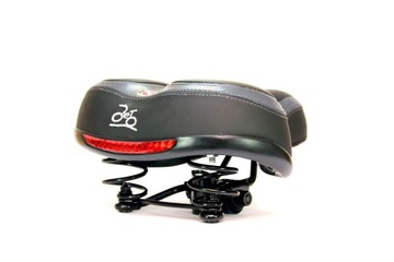 Пружинное седло Jet Selle CITY с отражателем СЕРОГО цвета