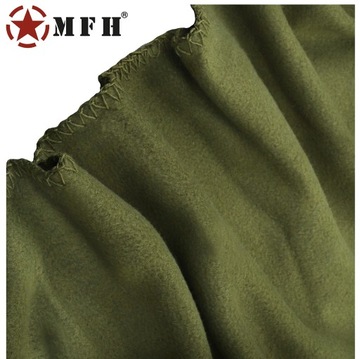 Флисовое одеяло в стиле милитари MFH OLIVE 200x150см
