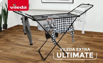 Сушилка для белья Vileda Extra Ultimate с толстыми линиями, черная одежда