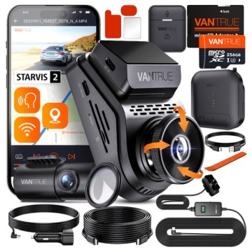 WIDEOREJESTRATOR VANTRUE S1 Pro + ACC OBD2 + CPL + PILOT + 256GB +MODUŁ LTE