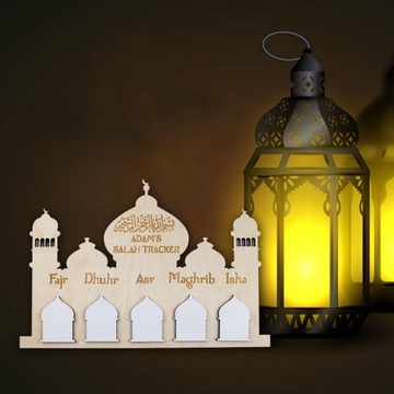 Календарь Рамадана своими руками, деревянный календарь Рамадан, украшение для праздника Ид Мубарак