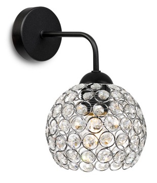 NOWOCZESNA LAMPA KNKIET ELEGANCKA KRYSZTAŁKI CHROM