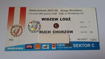 WIDZEW ŁÓDŹ - RUCH CHORZÓW 01-09-2007