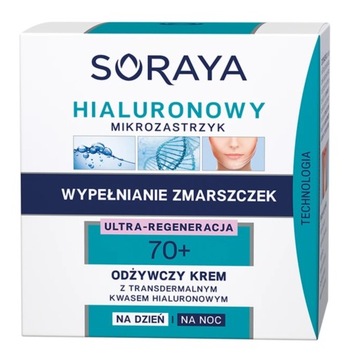 Soraya Hialuronowy mikrozastrzyk 70+ odżywczy krem na dzień i na noc