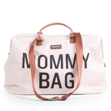 MOMMY BAG DUZA POJEMNA TORBA CHILDHOME Kremowa