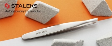 STALEKS Pęseta do regulacji Brwi EXPERT TE-64/4 Skośna końcówka