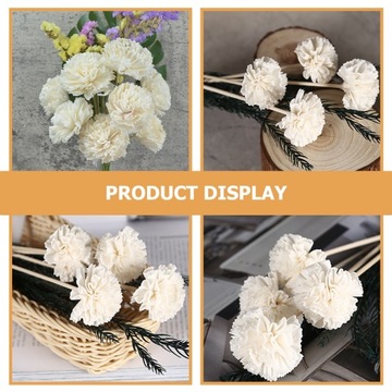 RATTANOWE PATYCZKI AROMATERAPIA KWIATY ROZPROSZONE 6 SZT