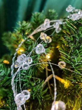 РОЖДЕСТВЕНСКАЯ ГИРЛЯНДИЯ - МАЛЕНЬКИЕ БУСИНЫ - 105СМ