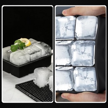 СИЛИКОНОВАЯ ФОРМА ДЛЯ КУБИКОВ ЛЬДА ФОРМА ДЛЯ КУБОВ БОЛЬШАЯ XXL