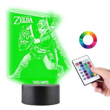 Lampka na Biurko Statuetka Led Gra Legenda Zeldy