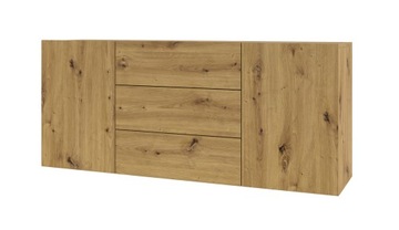 Komoda AVA 26 dąb artisan/czarny