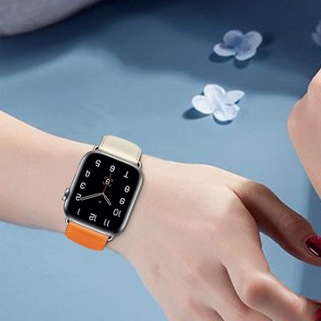 Кожаный ремешок для часов Apple, ремешок 44 мм, 45 мм, 49 мм