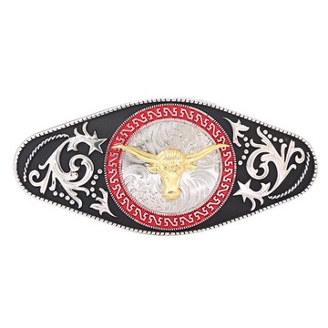 Rodeo Duża zachodnia kowbojska klamra paska unisex Native American Pas z głową wołu