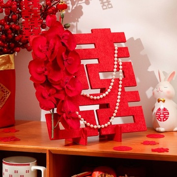 Свадебные украшения Xi с китайским иероглифом D, декор гостиной в стиле D