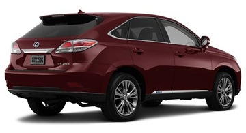 LEXUS RX450H FACELIFT ČTVRTKA VANA ZADNÍ PRAVÁ LEVÝ