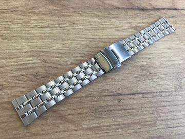 20 mm Bransoletka Srebrna Stal Nierdzewna