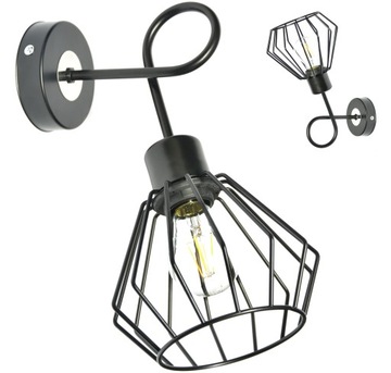 Kinkiet JDK1-D lampa LOFT E27 EDISON plafon KOLORY