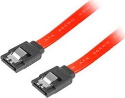 SATA SATA, 0.3m, Czerwony (CASASA14CC0030R)