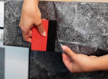 Мебельный шпон, самоклеящаяся пленка из ПВХ, моющийся узор, бетон, размер 90x210 см