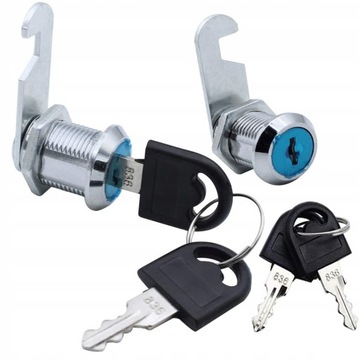 ZAMEK KRZYWKOWY DO SZAFEK METALOWYCH MEBLOWY 4szt