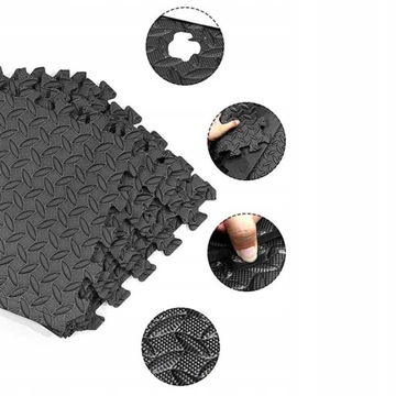 КОВРИК ДЛЯ БАССЕЙНА Подложка Коврик-пазл из пенопласта 6 шт. 60х60см ТОЛЩИНА 1СМ