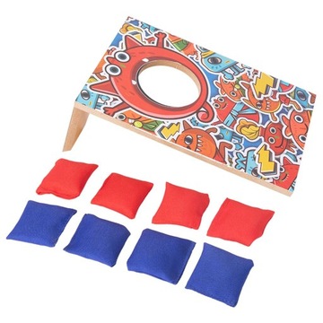 Sandbag Throw Game Corn Hole Board Wood Outdoor