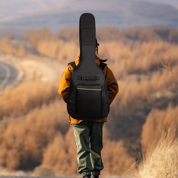 ZESTAW POKROWIEC NA GITARĘ AKUSTYCZNĄ - TORBA NA GITARĘ Z AKCESORIAMI