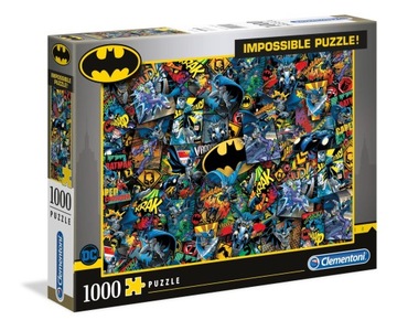 PUZZLE 1000 IMPOSSIBLE BATMAN 39575 CLEMENTONI DC