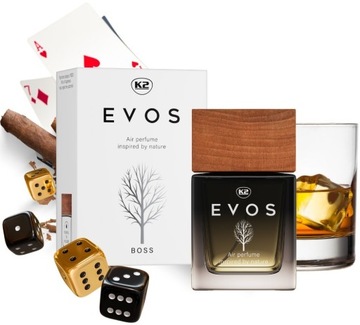 K2 EVOS BOSS flakon 50ml perfumy do auta zapach