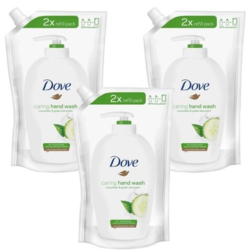 Dove Ogórek Herbata Mydło w Płynie Zapas 1500ml