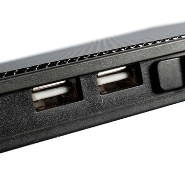 Охлаждающая подставка для ноутбука, тихая, 3 режима, 2xUSB, 12–17 дюймов