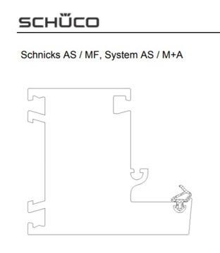 Уплотнитель окон ПВХ Schüco AS