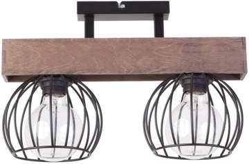 Designerski Nowoczesny SIGMA MILAN 2 plafon BRĄZ LED