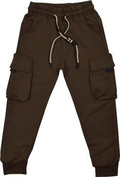 POWER FASHION Spodnie Bojówki JOGGERS 158cm