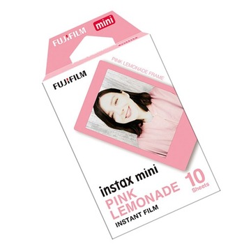 10 пленок Fujifilm Instax Mini Pink Lemon Cartridge 10 фотографий