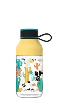 Quokka Ice Kids with strap - Butelka na wodę z tritanu 430 ml z paskiem (In