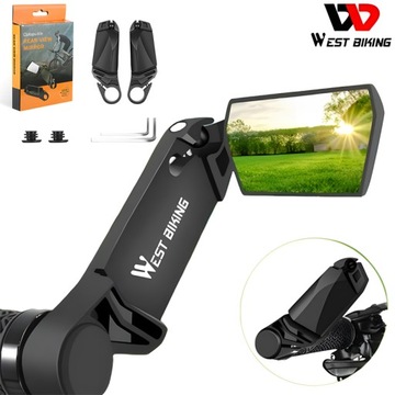 West Bike Велосипедные сигналы со складными зеркалами 2 шт.