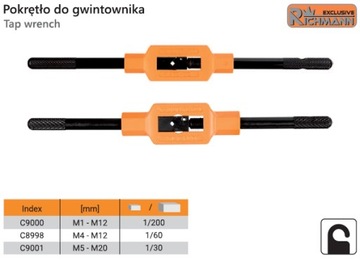 NARZYNKA METRYCZNA M12x1,75 C9056 RICHMANN