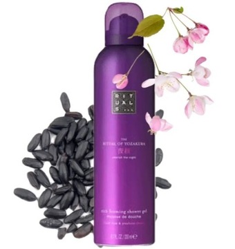 RITUALS YOZAKURA FOAM Pianka Żel Pod Prysznic WIŚNIA CZARNY RYŻ 200ml