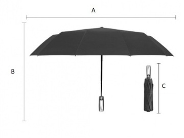 Зонт-зонт COVER, автоматический, ЧЕРНЫЙ