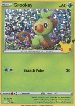 Pokemon Grookey McDonald's 2021 HOLO