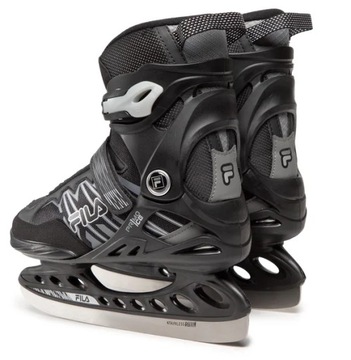 Хоккейные коньки Fila Primo Ice 28 см 43 EU чёрные/серые