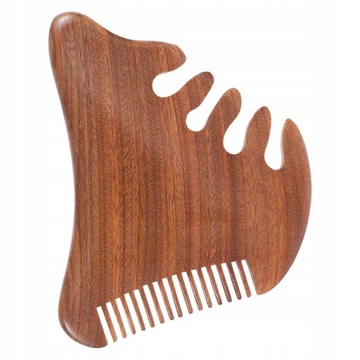 1 pc masaż drewna Grzebień Heat Head Head Head