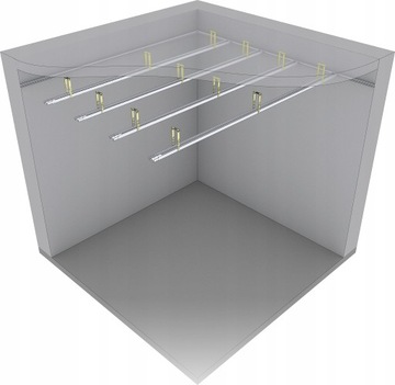 Wieszak ES płaski do profili CD 60 x 150 mm 100 szt. Grube 0,8 mm Budmat