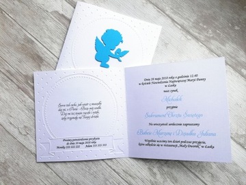 Приглашения на крещение АНГЕЛ Персонализация