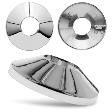 МАСКИРОВОЧНАЯ РОЗЕТКА для труб 18 мм ХРОМ Разъемная крышка радиатора